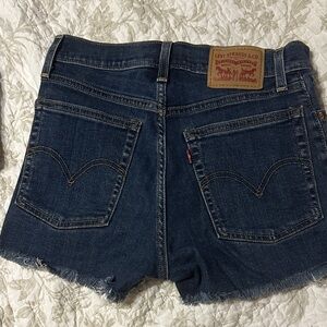 Levi's Dark Blue Jean Shorts for Women